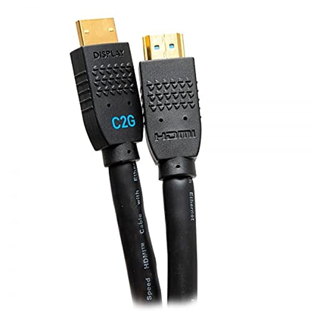 C2G 12ft (3.6m) Performance Series Ultra Flexible Active High Speed HDMI Cable - 4K 60Hz In-Wall, CMG (FT4) Rated Compatible with Xbox, Blu-ray, DVD, PS5, Smart TV, Soundbar, Monitors 2