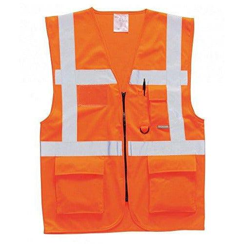 Portwest S476 Berlin Executive Vest, Orange, X Small 2