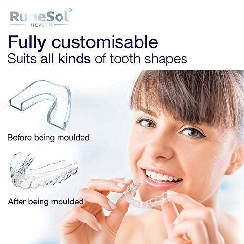 Mouthguard to Stop Grinding Teeth (4 x Pack) Teeth Guards for Night Grinding BPA Free Sleep Mouth Guards for Teeth Grinding Mouldable Tooth Guard Sleeping Gum Shield, Bruxism Bite Guard 2