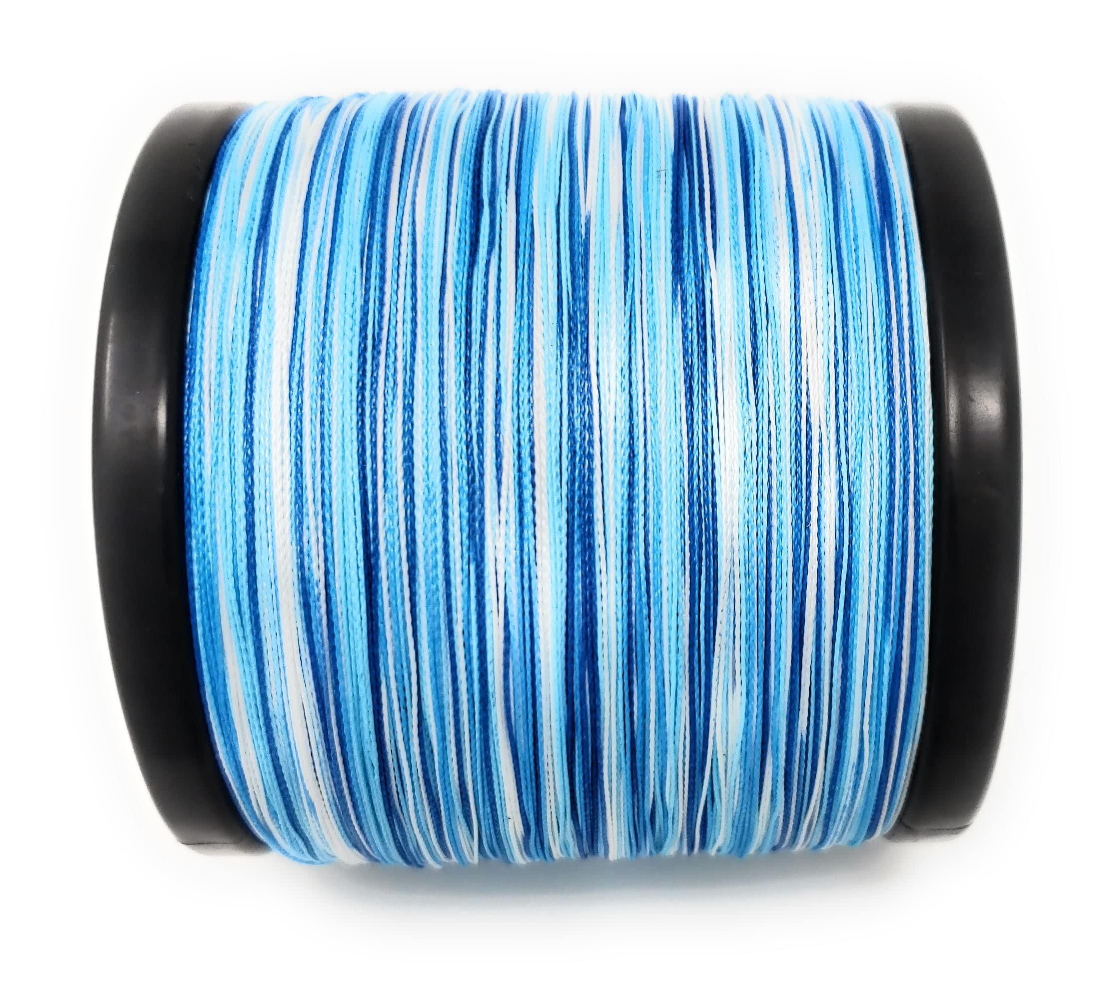 Reaction Tackle Braided Fishing Line Blue Camo 50LB 1500yd 2