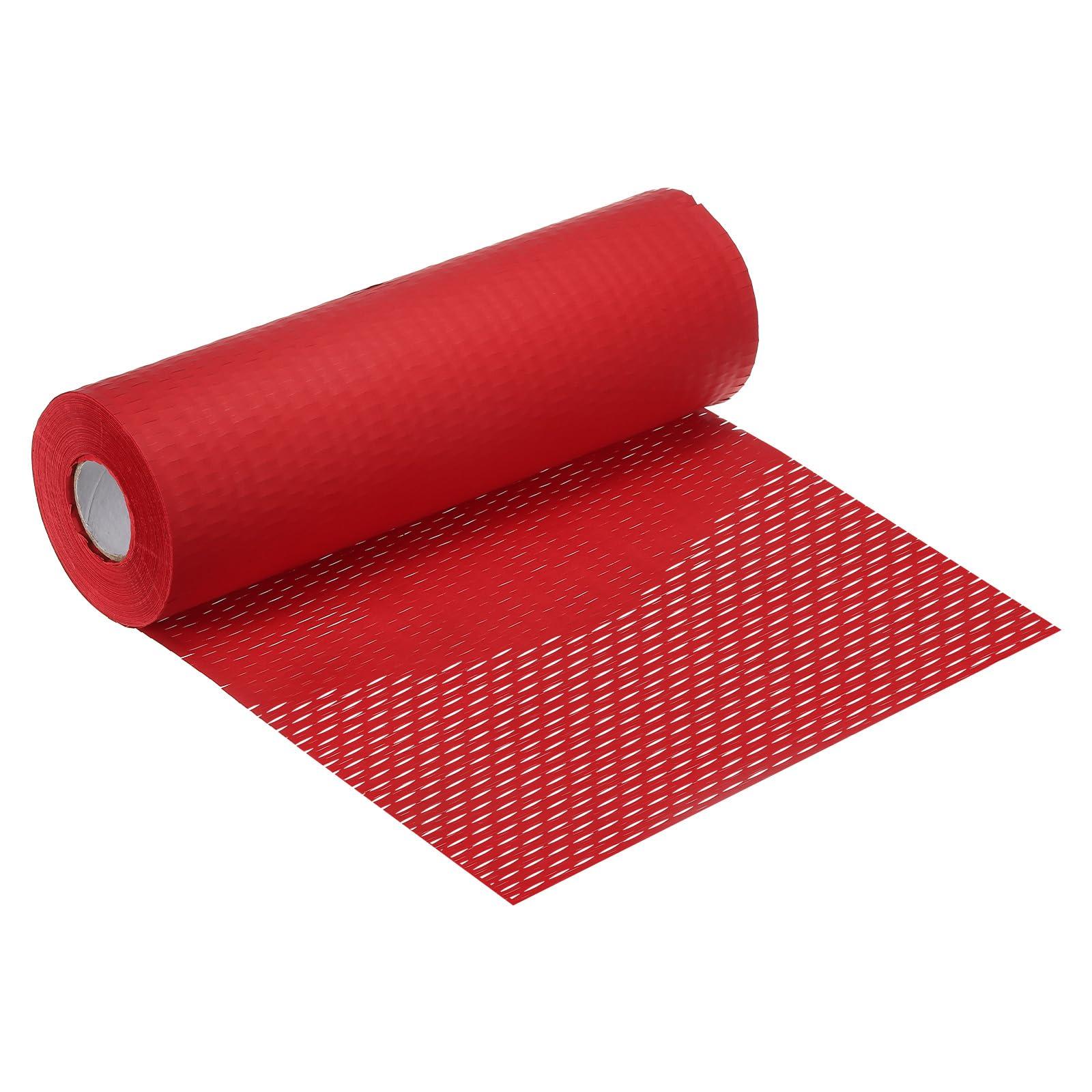 sourcing map Honeycomb Packing Paper 11.5 Inch x 164 Feet Cushioning Wrap Rolls Packing Paper for Moving Shipping Packaging Gifts Red