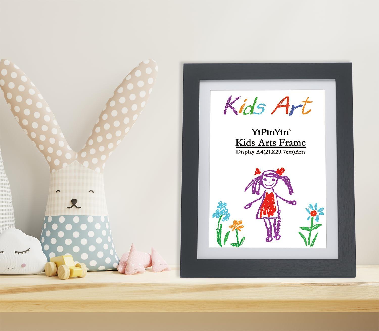 YiPinYin Kids Art Frames Black A4 6