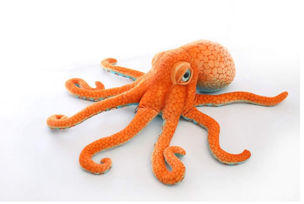 Xshelley octopus plush toys, plush marine toys, children's gifts, marine animals 50cm-80cm orange (80cm)