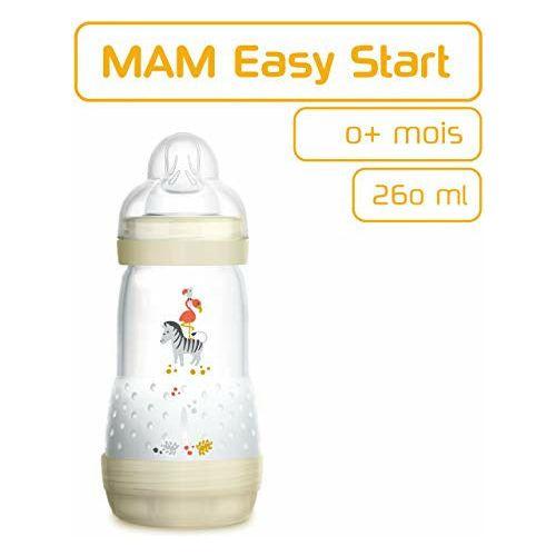 MAM Anti-Colic Baby Bottle 260ml 0 Month + Flow 2 - White 2