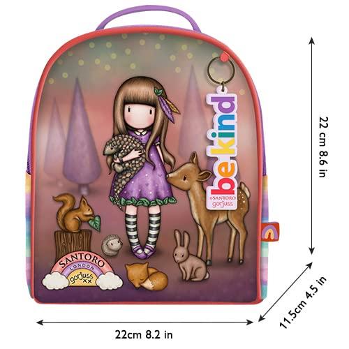 SANTORO Gorjuss - Mini Rucksack - Be Kind To All Creatures - Back to School Supplies, Backpack for Girls, Kids | Cute Gifts for Girls 2