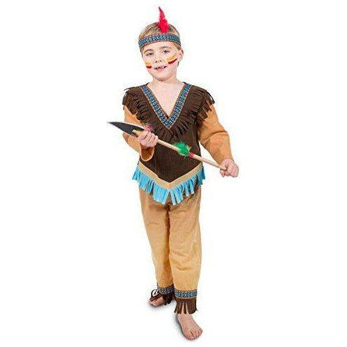 Folat - 3 Pieces Native American Costume For Children - Size: S 0
