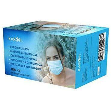 KAROFI - Surgical Face Masks Type I Medical, tested and approved, BFE ? 95%, 3 layers, certified CE EN14683:2019 1