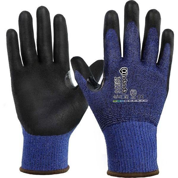 ANDANDA Level 5 Cut Resistant Gloves, Comfort Stretch Fit, Provide Strong Grip, Seamless Structure, Industrial-Grade Work Gloves Suitable For Construction Glass Manufacturing, Machinery (12, Large) …