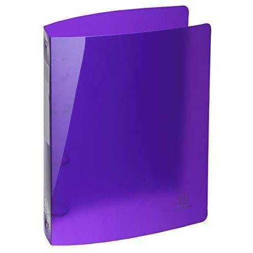 Exacompta Iderama PP Semi-Rigid Cover Ring Binder, A4 Maxi, 4 Rings, 40 mm Spine - Assorted Colours, Pack of 5 3