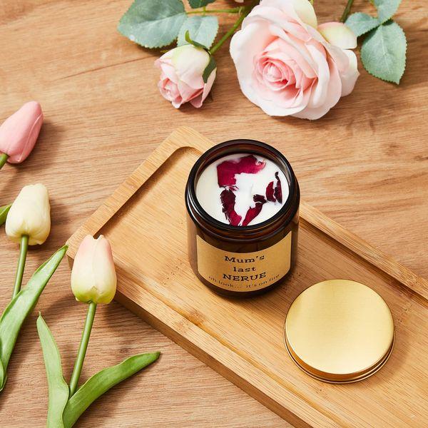 Gardenia & Ylang Ylang Scented Soy Candles - Mum's Last Nerve, Oh Look... It's on Fire! Best Gift for Mum from Daughter, Son - Mum Gifts, Funny Birthday Gifts for Mothers Day, Thanksgiving & Christmas 2