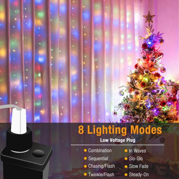 Christmas Lights Outdoor Mains Powered, 500 LED 65M/213Ft Plug in Fairy Lights with 8 Modes Waterproof Multi-Color Changing Fairy Lights for Christmas Indoor/Outdoor Garden Patio Xmas Tree Decoration 1