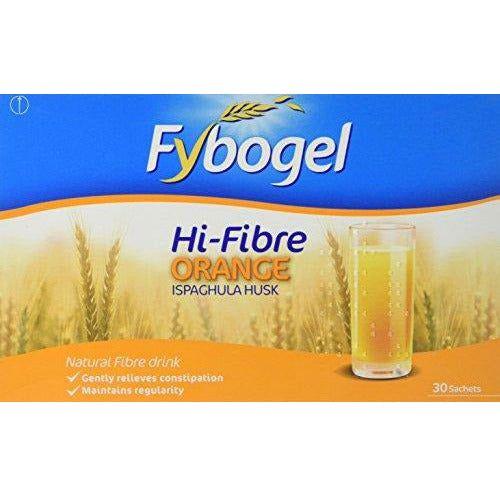 2 x Fybogel Hi-Fibre Orange 30 Sachets 0