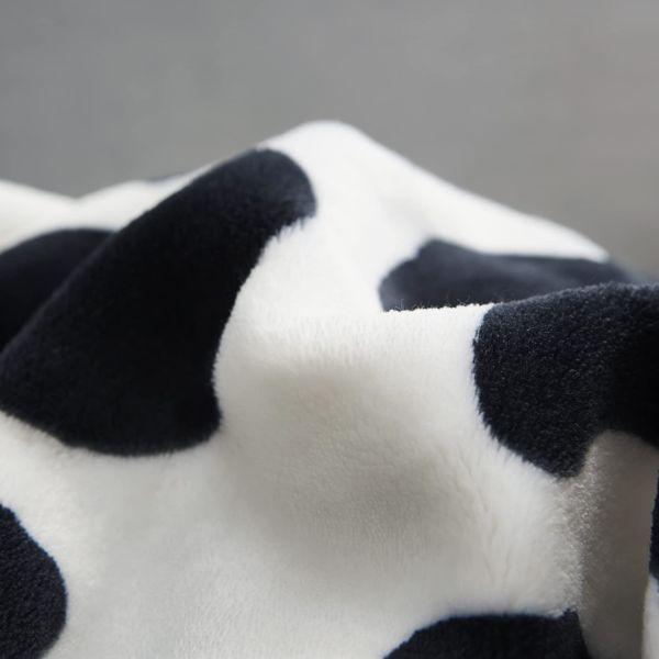 MAST DOO Cow Blanket Cuddly Blanket Black White Soft Fleece Blanket Fluffy Cow Spots Blanket Couch Blanket Sofa Blanket Gift for Cow Lovers, 60x80 Inch 3