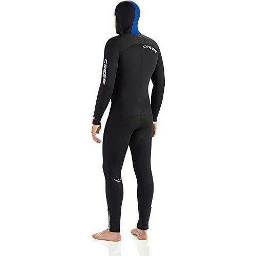 Cressi Men's Diver Man All In One Premium Neoprene Diving Suit, Black/Blue 7 mm, Large/Size 4 1
