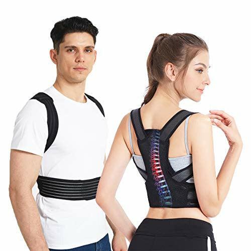 Slimerence, Adjustable Posture Corrector Back Shoulder Lumbar Waist Support Belt for Men and Women - Comfortable and Discreet, Pain Relief, Improve Posture L(31-35") 0