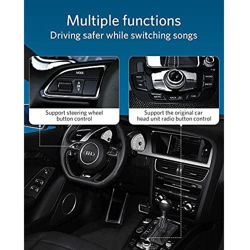 Airdual Bluetooth 5.0 aptX-HD Adapter for 30 pin iPod iPhone Music Interface Include Audi VW Porsche Mercedes BMW Land Rover( AMI iPod iPhone Cable NOT Included) 2