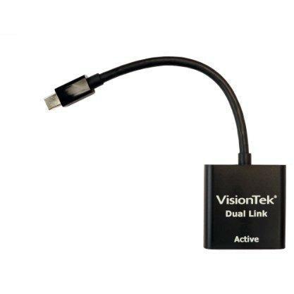 VisionTek Active Mini DisplayPort to DL-DVI Adapter Cable for Mac and PC (900640) 1
