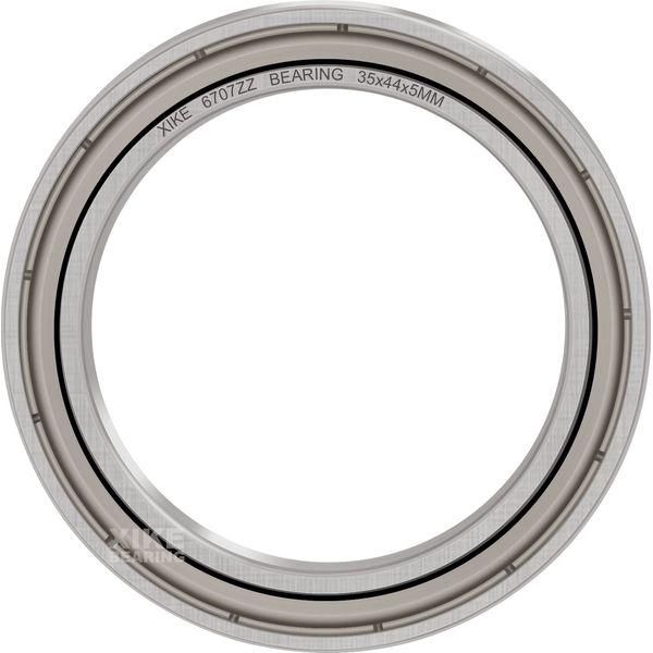 XIKE 10 pcs 6707ZZ Ball Bearings 35x44x5mm, Bearing Steel and Pre-Lubricated, Metal Double Seal, 6707-2Z Deep Groove Ball Bearing with Shields 3