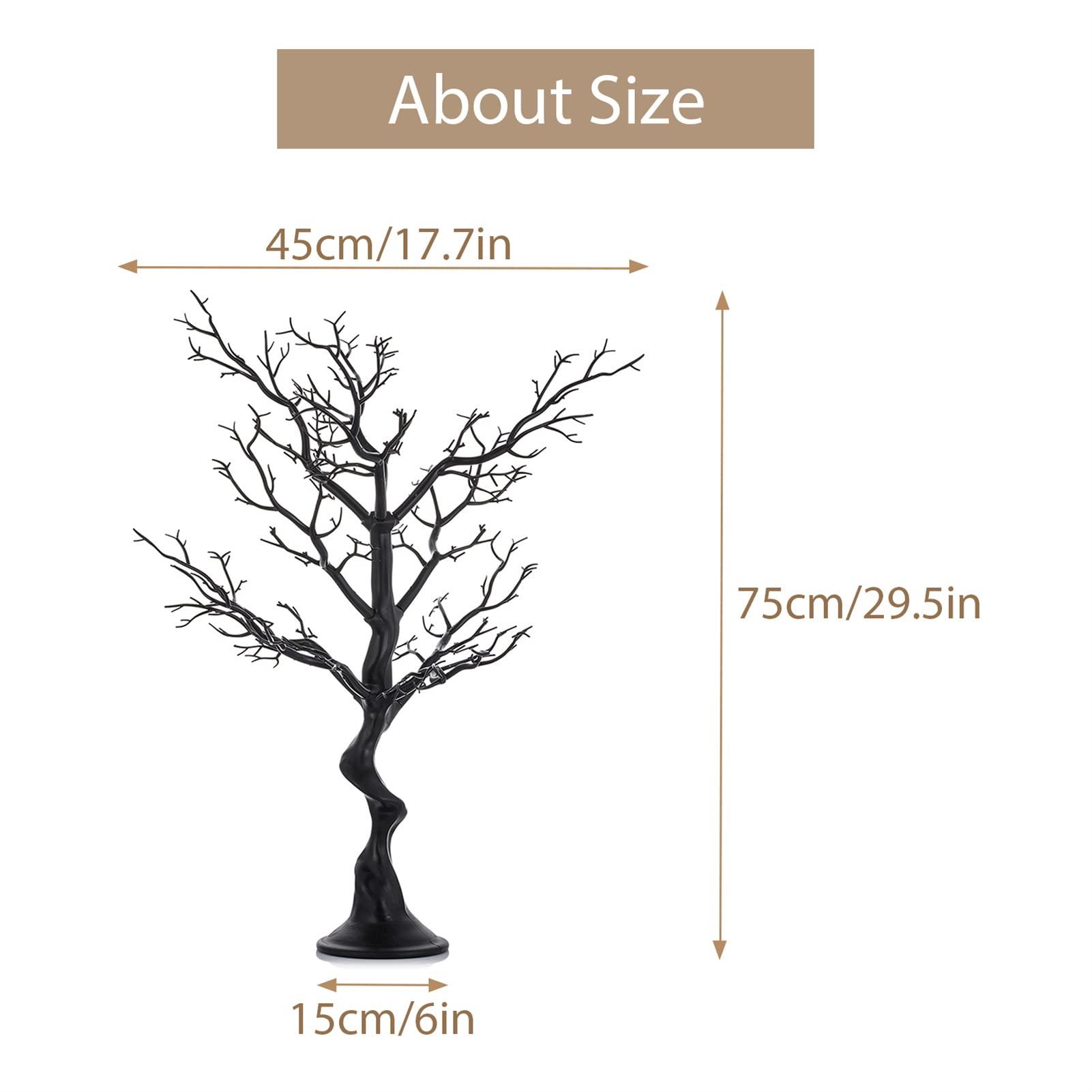 Sziqiqi 75cm Tall White Wedding decorations Tree, Folding Fake Tree, Wedding Centerpiece/Indoor Tree Decoration, Fake tree, 1 Pcs 4