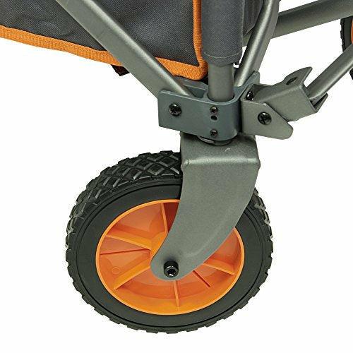 Portal Outdoors Unisex's Alf Folding Trolley Wagon, Strong Study Frame, 100kg Max Load, Perfect for Festivals/Camping, Orange, One Size 3
