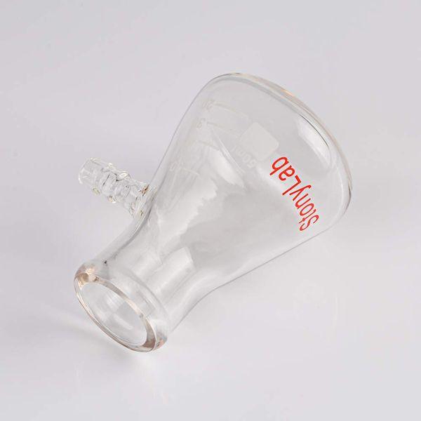 StonyLab 2-Pack Borosilicate Glass Filtering Flask, Bolt Neck with Tubulation (2000ml) 4