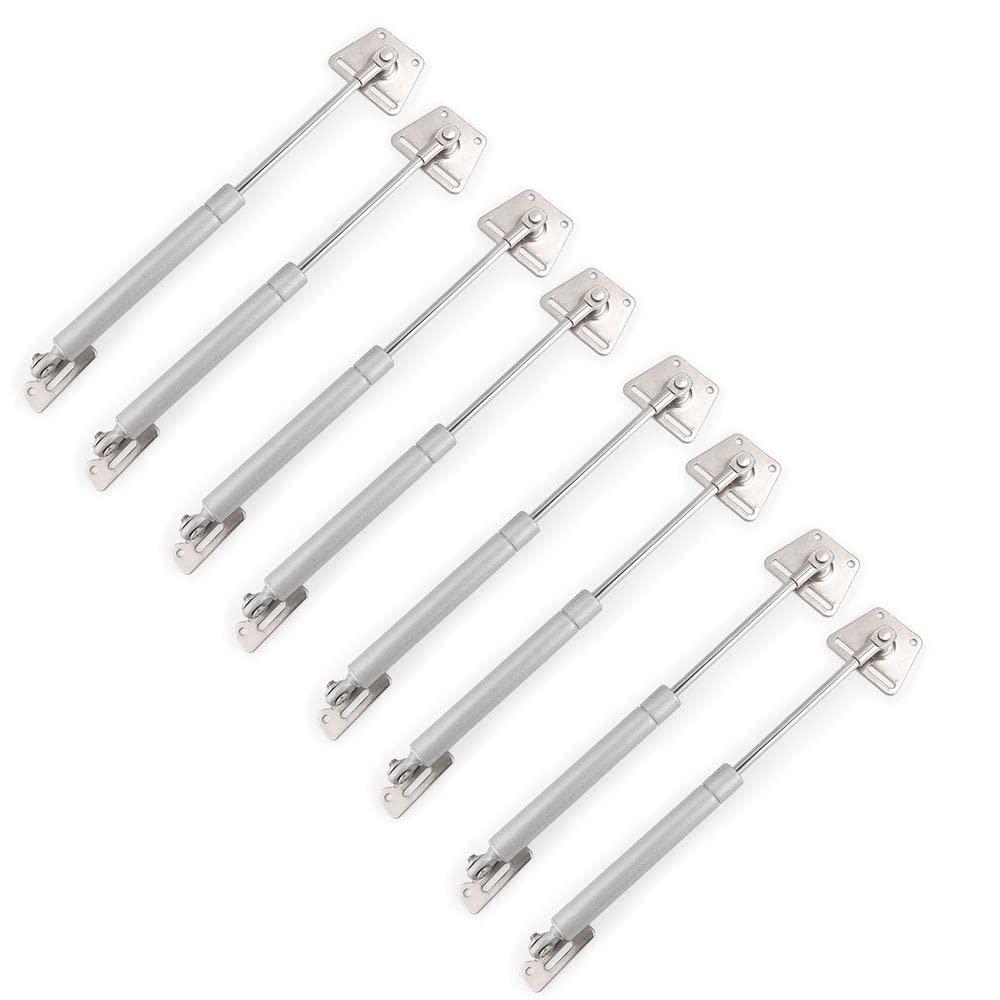 Probrico Gas Lift Strut, Gas Spring Lift Support for Kitchen Cabinet Wardrobe Cupboard Door Hinges, 100N, 8 Pack (4 Pair)