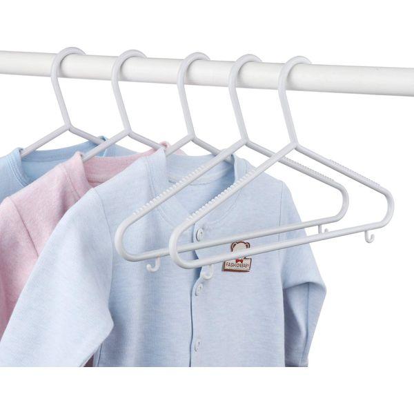 Sweelov 36 Pack Colorful Plastic Nursery Hangers, Ultra Thin Space Saving Baby Hangers Nonslip Tubular Hangers 4