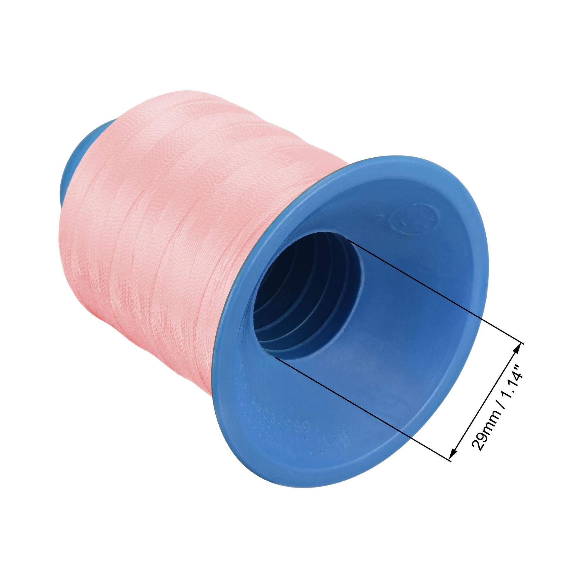 sourcing map Bonded Polyester Sewing Thread 610 Yards 420D/0.45mm Extra Strong Upholstery Thread for Manual and Machine Sews (Pale Pink) 3