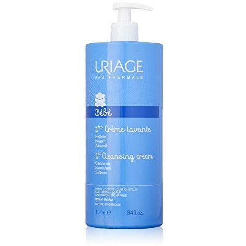 Uriage Foaming and Cleansing Soap-Free Cream for Babies Face/Body/Scal 0