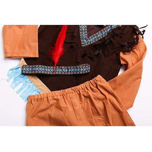 Folat - 3 Pieces Native American Costume For Children - Size: S 4