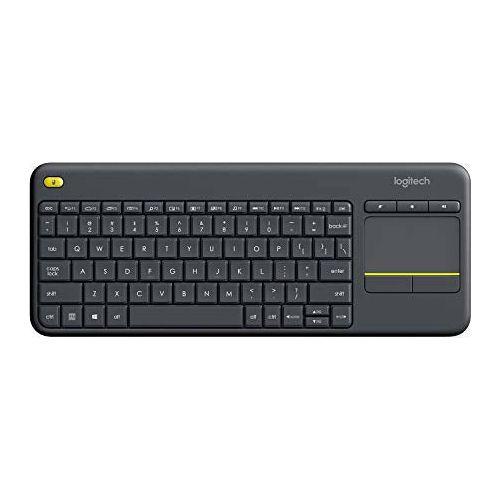 Logitech K400 Plus Wireless Livingroom Keyboard, AZERTY French Layout - Black 0