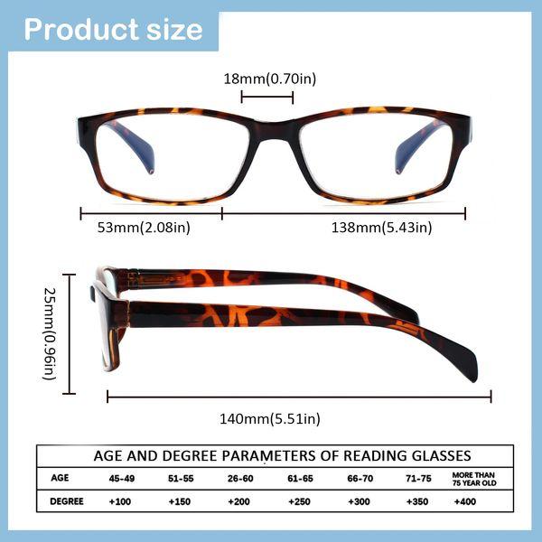 Kerecsen 6 Pack Fashion Reading Glasses for Women Men Blue Light Blocking Anti UV Readers with Spring Hinge (6 Mix Color-5, 0.00, multiplier_x) 2