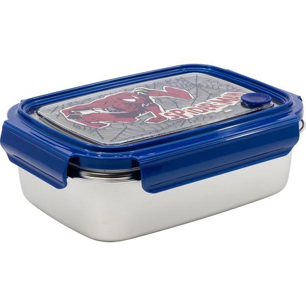 Stor 61367 Rectangular Sandwich Box Large Stainless Steel 1020 ml Spiderman Full Web, one Size 0