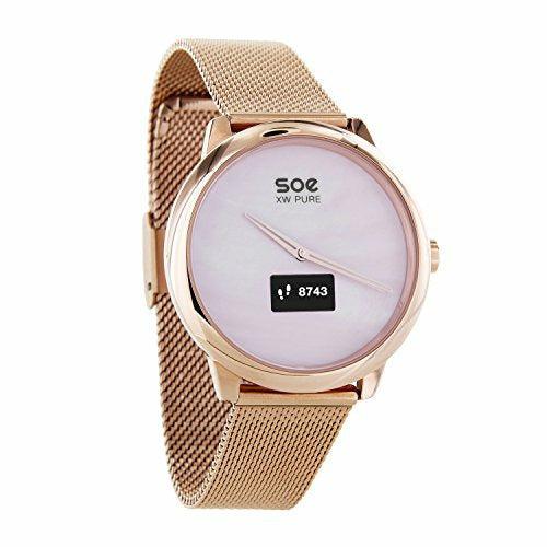 X-WATCH | SOE hybrid smartwatch women Ã¢â¬â rose gold fitness bracelet watch Ã¢â¬â ladiesÃ¢â¬â¢ smart watch android and iOS with activity tracker 0