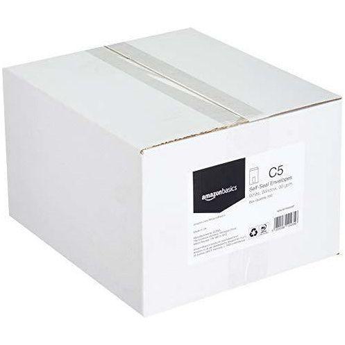 AmazonBasics C5 Self-Seal Envelopes, White, Window, 90 GSM, 500 Pack 4