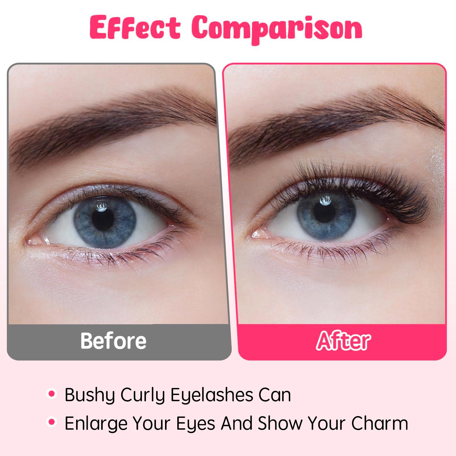 Manga Lashes Natural Wet Look Wispy Spiky Lashes 10 Pairs Anime Eyelashes Wispy Natural Lashes Extension Strip Thai Fake Eye Lashes Handmade Thick Soft Fake Eyelashes (Fox＆Cat A03) 3