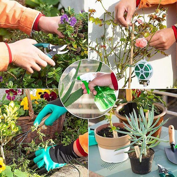 Lebensfrohh Garden Tool Set (9 Pieces – 4 Tools, Tote Bag, Spray Bottle, Labels, Gloves, Plant Tie) 5