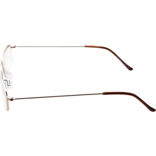 Eyekepper 5-Pack Stainless Steel Frame Half-eye Style Reading Glasses Readers Gold +2.0 3