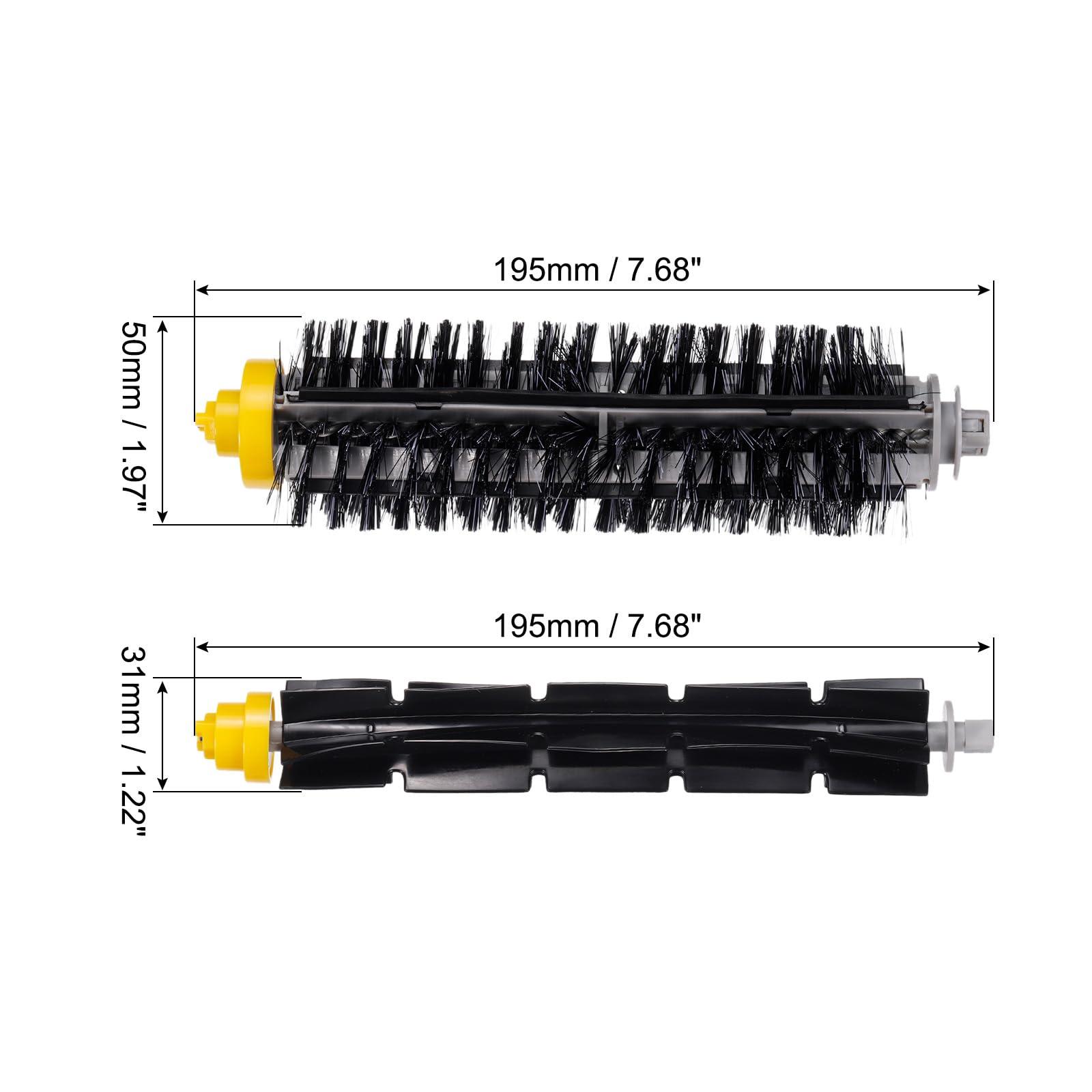 sourcing map Multi-Surface Rubber Brushes Filter Replacement Parts for Vacuum Accessories 1 Set 1