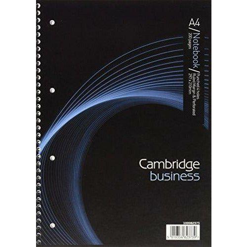 Cambridge A4 Feint and Margin Wirebound Notebook (Pack of 3) 0