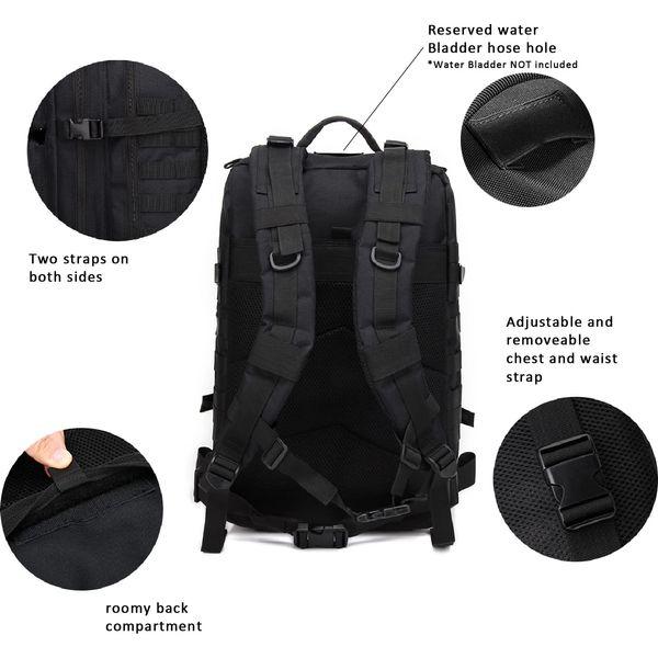 Trubuyware Military Tactical Backpack Large Army 3 Day Assault Pack Molle Bag Backpacks 4