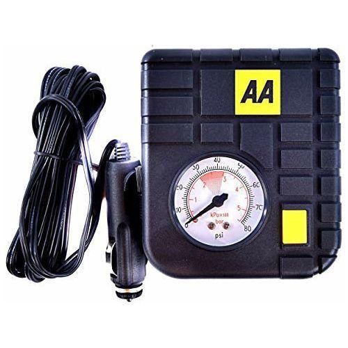 AA RCP - C43L 4A Tyre Inflator for Cars and Other Vehicles - Capacity 0-80 PSI - Compact, Lightweight, for Travel - Also Use on Inflatables 0