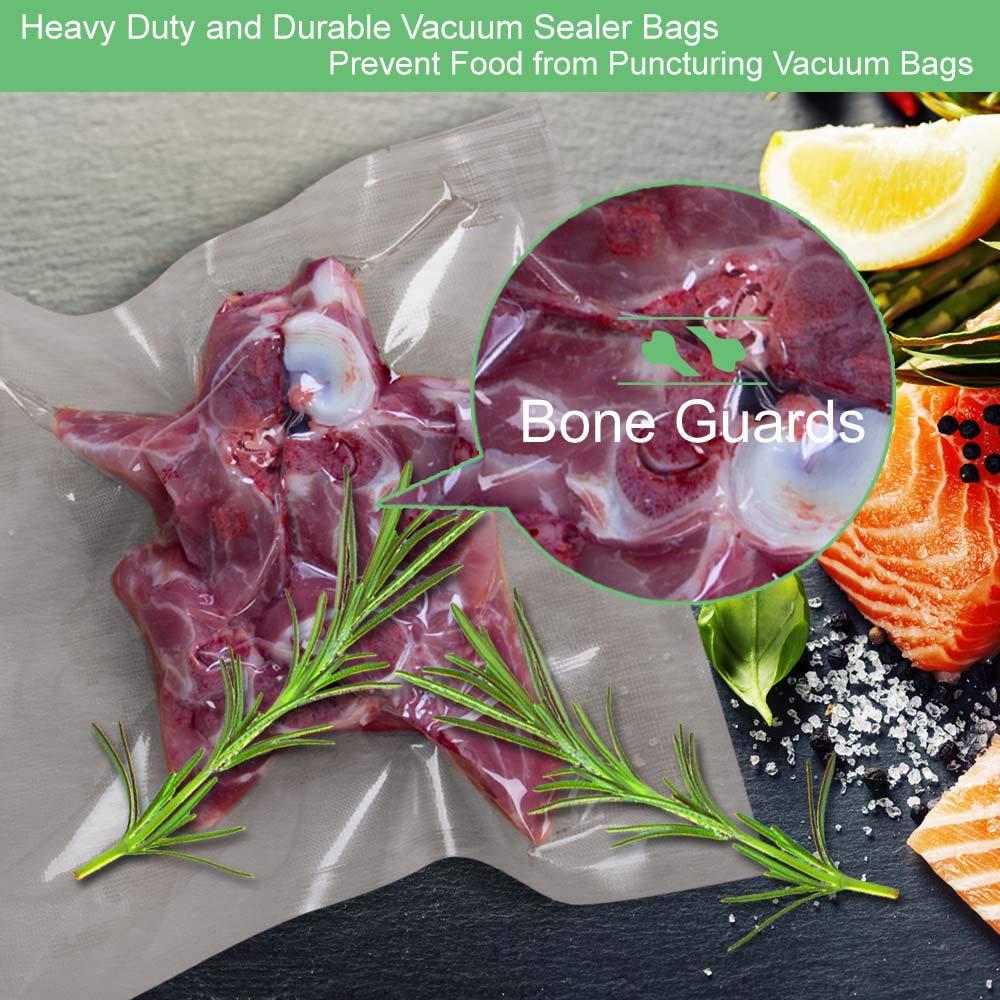 WVacFre 28x40cm(200Bags) Vacuum Sealer Bags Designed for Sous Vide Cooking and Food Storage,BPA Free Embossed Vacuum Food Sealer Bags and Compatible with All Types Sealer Machines 4