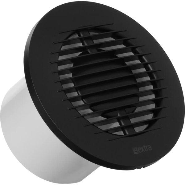 EUROPLAST Ø 100mm / 4 inch Bathroom Fan with Round Front - Quiet Fan - Plastic - Anthracite 3