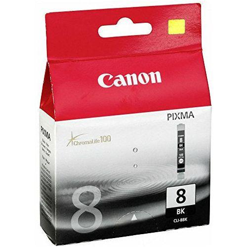 Canon No. 8 Black Ink Cartridge (Chromalife 100 Inks, CLI-8BK) 0
