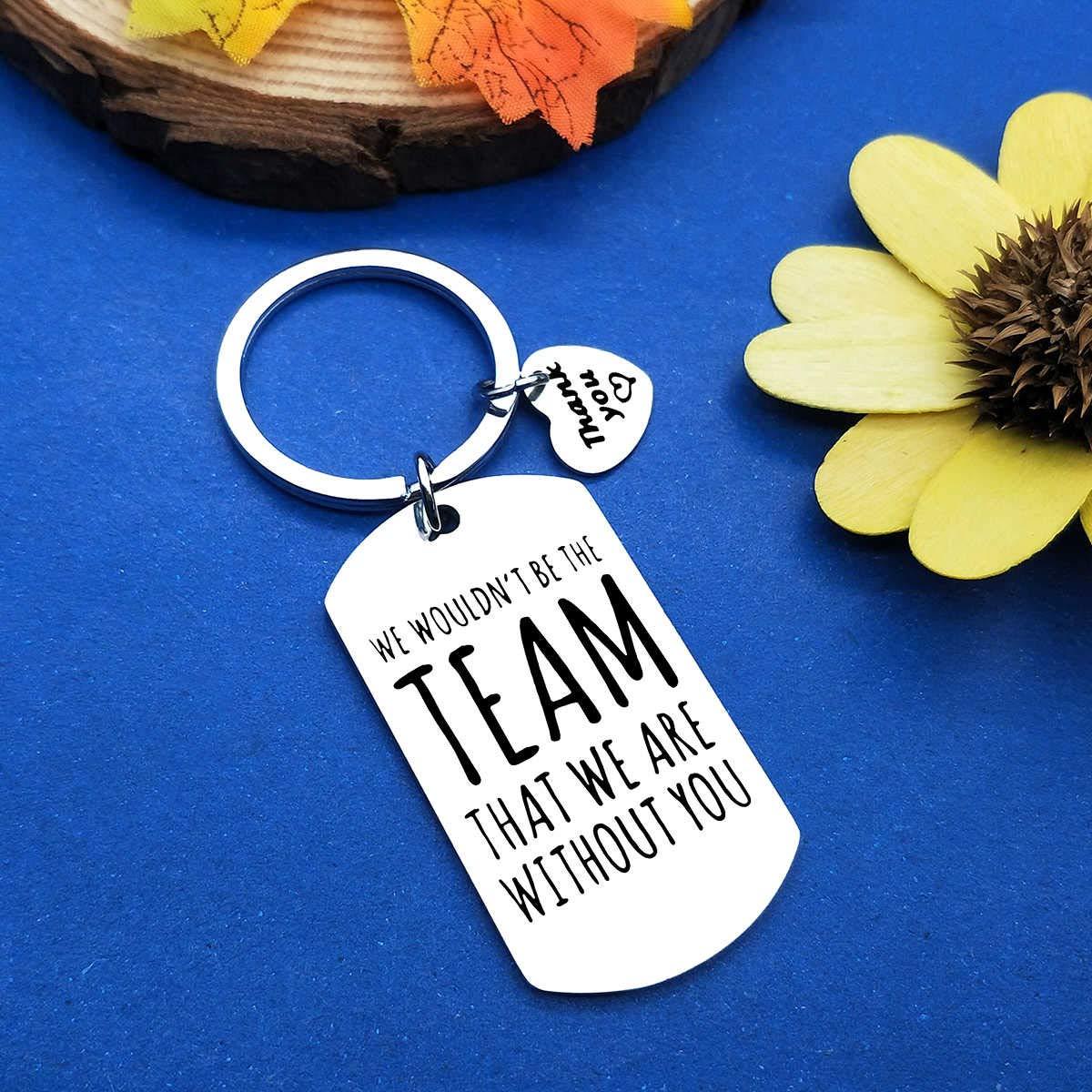 24Pcs Team Leader Keyring Appreciation Gifts for Boss Coach Thank You Gifts for Coworker Manager Team Mom Thank You Keychain for Team Coach Soccer Baseball Swimming Coach Sport Leader Going Away Gift 4