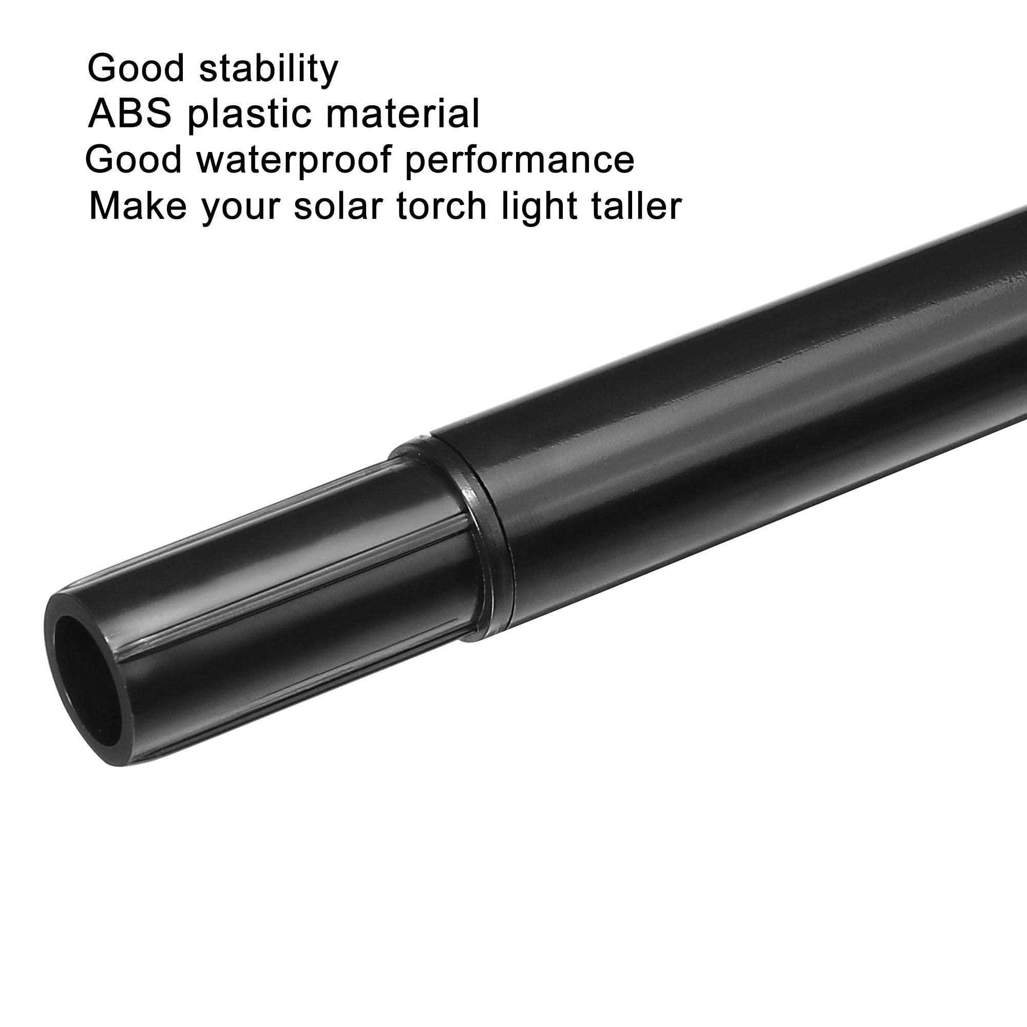 sourcing map Solar Torch Light Extension Pole and Joint Kit 12 Inch Landscape Light Replacement Connector for Garden Pathway Lighting, 6 Set 8