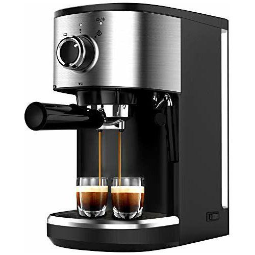 Bonsenkitchen Espresso Machine 15 Bar Coffee Machine With Foaming Milk Wand, 1450W High Performance 1.25 L Removable Water Tank Coffee Maker For Espresso, Cappuccino, Latte, Machiato 0