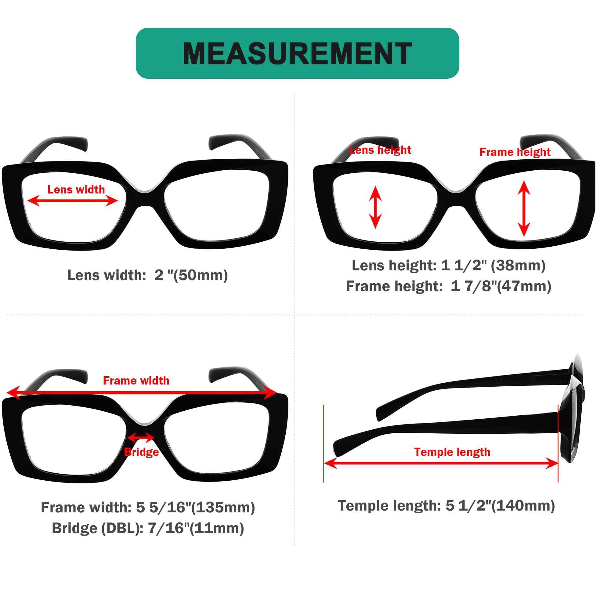 Eyekepper 4 Pack Reading Glasses for Women Reading - Ladies Readers +1.00 7