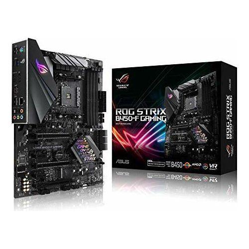 ASUS ROG Strix B450-F Gaming ATX Motherboard, AMD Socket AM4, Ryzen 3000 Ready, PCIe 3.0, M.2, DDR4, Intel GB LAN, HDMI, DP, USB 3.1, Aura Sync RGB 0